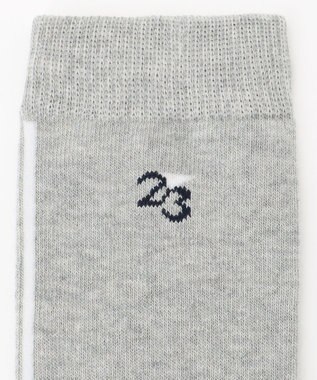 23区GOLF 【WOMEN】ナンバリング ハイソックス ライトグレー系