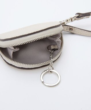 TOPKAPI 【Breath TOPKAPI】シュリンクレザー ハーフムーン ショルダーバッグ / チャーム付き オフ