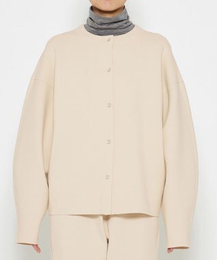 uncrave 【洗える】スムースニット カーディガン（uncrave WHITE） エクリュ