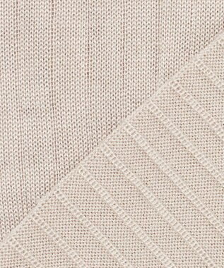 23区 【エステータ】シルクリブ タートルニット グレージュ