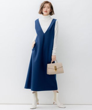 23区 【洗える】スムージーコットン シアー ニット ホワイト系