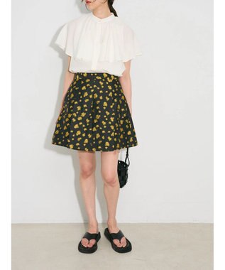 Green Parks ビックカラーナローブラウス Off White