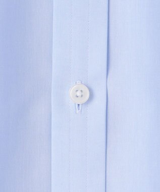 GOTAIRIKU 【形態安定】PREMIUMPLEATS_スナップダウン 通年ドレスシャツ サックスブルー系