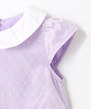 組曲 KIDS 【110-140㎝】チュールドット ドレス ラベンダー系5