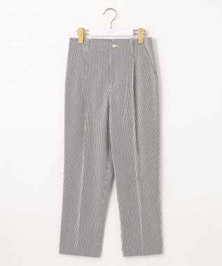 ANY SIS 【洗える】コードレーンストレッチ テーパードパンツ ブラック