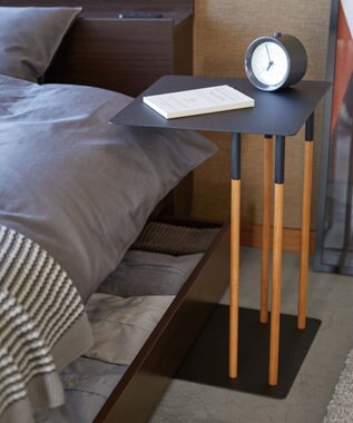 tower 差し込みサイドテーブル プレーン  ブラック ブラック