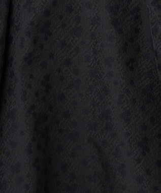 #Newans シアーパフスリーブブラウス ブラックフラワー