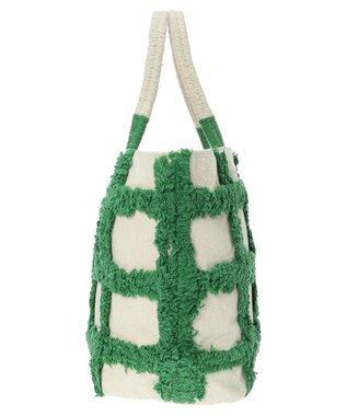Green Parks ・タフトチェックトートバッグ Green