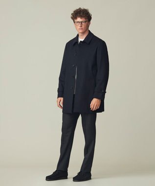 J.PRESS MEN 【Cash Lamb's Wool】ケーブルクルーネック ニット ライトグレー系