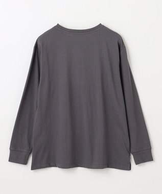 ANY 【洗濯機可】フロッキーロゴロングＴシャツ チャコール