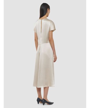 JOSEPH シルクサテンルーシング　ドレス Quail