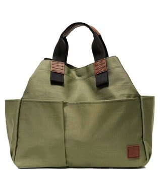 Regalo Felice 【B4サイズまで収納可 / ポケット7ヶ所 / ショルダー付き】2wayトート / REGALO KA(カーキ)