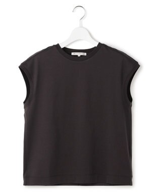 23区 シルキータッチ フレンチスリーブ Tシャツ グレー系