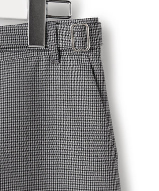 ICB 【30th ANNIVERSARY】ウールガンクラブチェック テーパードパンツ モノトーンチェック