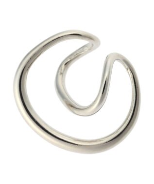 AMERICAN HOLIC ダブルカーブ×パールセットイヤカフ Silver