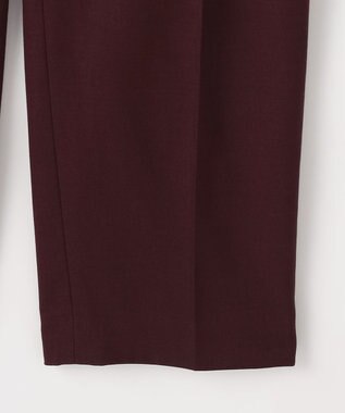 自由区 L 【SHIHOさん着用】TRスラブツイルテーパード パンツ ボルドー