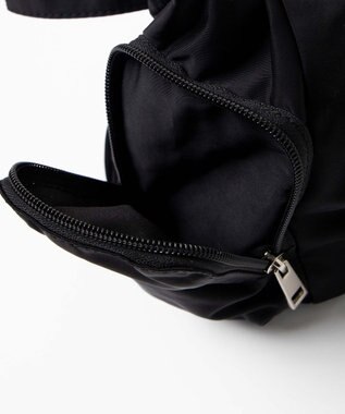 WEGO ポーチ付きナイロンショルダーバッグ ブラック