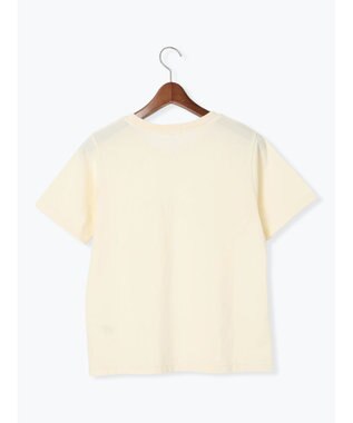 Te chichi フロッキープリントロゴTシャツ ベージュ