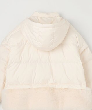 GRACE CONTINENTAL ヘムファーショートダウンジャケット キナリ