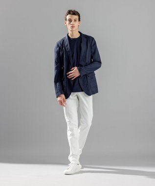 JOSEPH HOMME ストレッチマイヤー　ジャケット ネイビー系