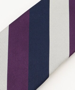 J.PRESS MEN 【JAPANESE TWILL&REPPE STRIPE COLLECTION】レジメンタルネクタイ パープル系2