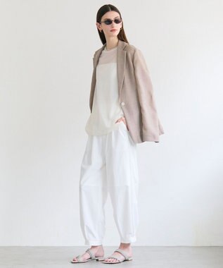 BEIGE， YANN / 裾カフス イージーアンクルパンツ White