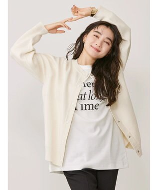 AMERICAN HOLIC エコカルットクルーネックカーディガン Off White