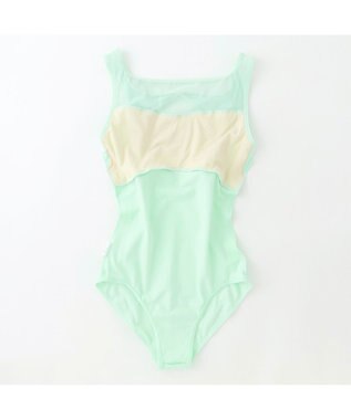 Chacott ノースリーブレオタード アイスグリーン