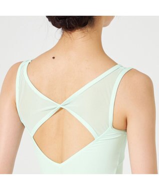 Chacott ノースリーブレオタード アイスグリーン