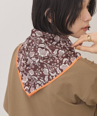 AMERICAN HOLIC ボタニカル柄スカーフ Brown