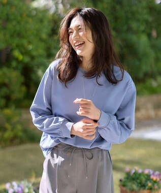 ANY ビューティベーシックロングＴシャツ ブルー