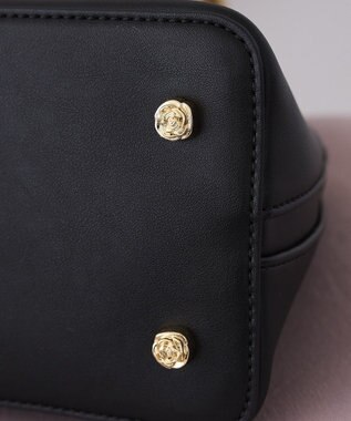 Maison de FLEUR リボンハーフムーン２Ｗａｙバッグ Black