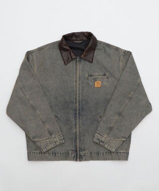 WEGO 【25年秋冬新作/MLサイズ展開】ワーカーズZIPジャケット デニム淡加工色