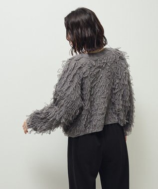 Green Parks ループニットカーディガン Gray