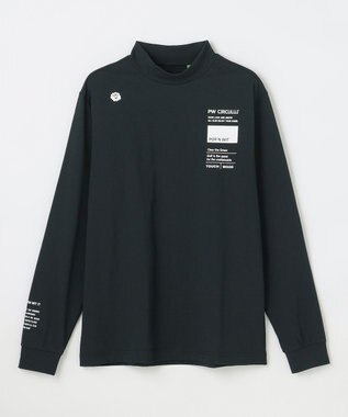 PW CIRCULUS 【MEN】ベーシックロングスリーブモックネック ゴルフ ブラック系