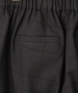 組曲 L ハンサムツイルテーパード パンツ チャコールチェック系3