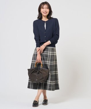 J.PRESS LADIES S 針抜きフライス ノースリーブ カットソー ホワイト系