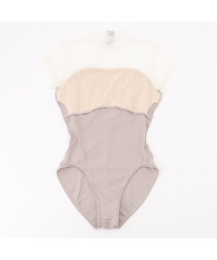 Chacott 【AKANE TAKADA】ハイネックレオタード ベージュ