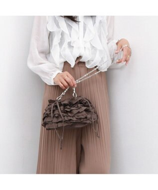 UNBILLION カシュカシュ cachecache / コットンフリルショルダー