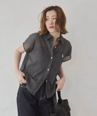 WEGO U.S. POLO ASSN.別注 フレンチスリーブシャツ ブラック
