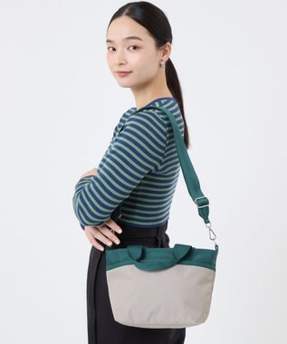 LeSportsac SMALL BUCKET TOTE/ドリフトストーン/エデングリーン