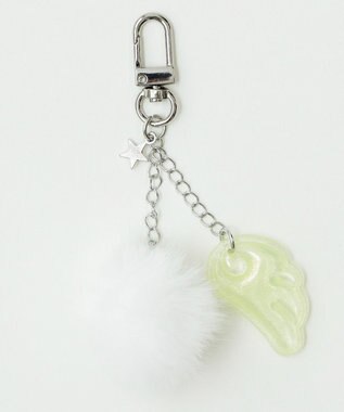 WEGO ファーエンジェルキーホルダー イエロー