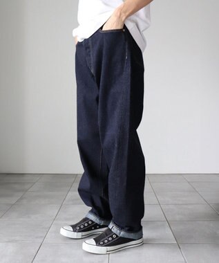 LENO LOOSE TAPERED JEANS 《UNISEX》 ルーズテーパードデニムパンツ INDIGO