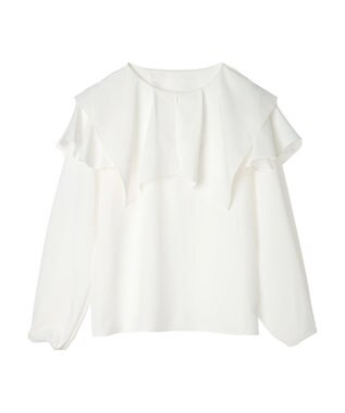 earth music&ecology ビッグカラーブラウス Off White