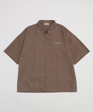 WEGO 【ユニセックス着用ITEM/吸収速乾】ピグメントDRYシャツ ブラウンその他