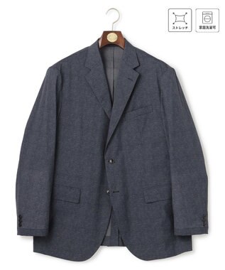 J.PRESS MEN 【KING SIZE / MECHANICAL】【セットアップ対応 / 超軽量 / 洗える】 ハイパワーストレッチ リネンルックジャケット_26年モデル