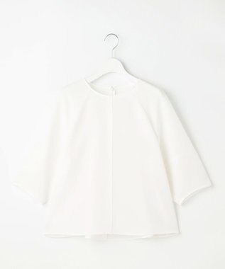 自由区 L 【人気素材・NEWデザイン】ラスティックメッシュラグランスリーブ ブラウス オフ