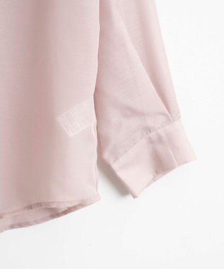 WEGO 【シワになりにくい/手洗い可】シアーBIGシャツ ライトピンク