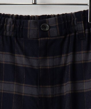 WEGO チェックテーパードスラックス ブルーチェック1