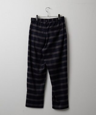 WEGO チェックテーパードスラックス ブルーチェック1